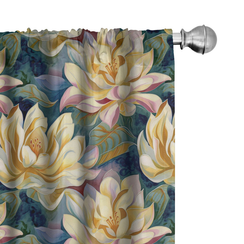 Semi Sheer Sliding Panel Pair, 28" W x 84" L