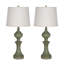 Tomisin 49.8Cm Green Beside Table Lamp Set