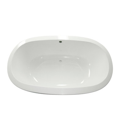 Baignoire de trempage encastrée à surface solide 74 po. X 44 po. Seine