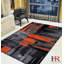 Tapis abstrait à motif abstrait contemporain et brossé