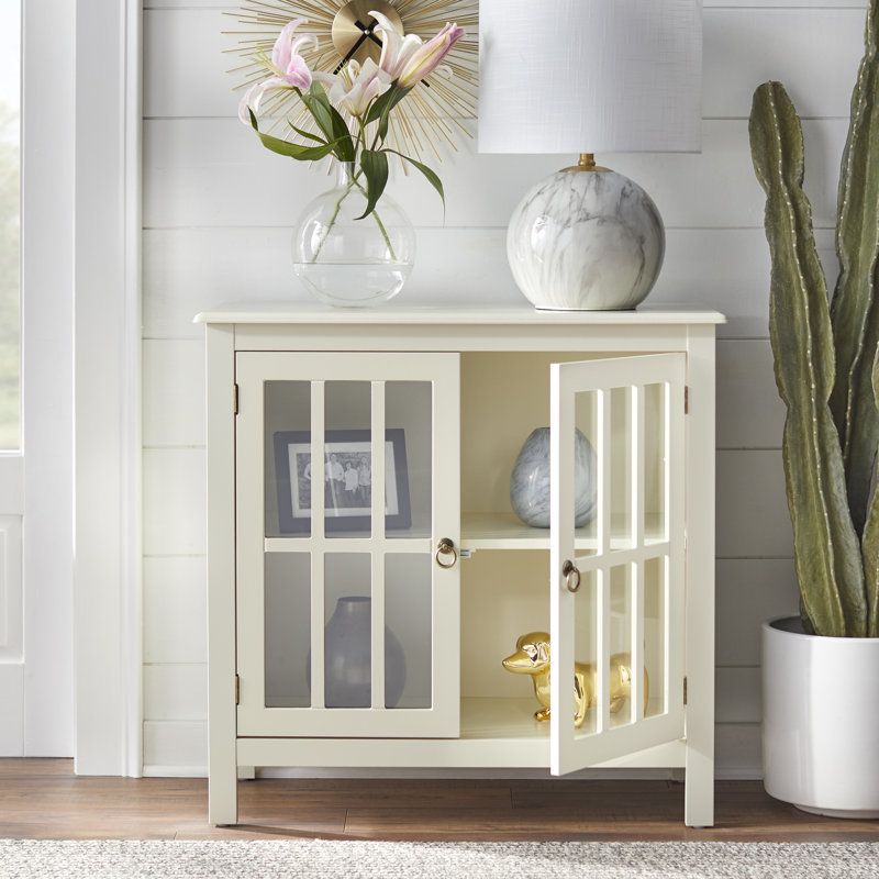 Phillips 2-Door Paneled Accent Cabinet , Antique White