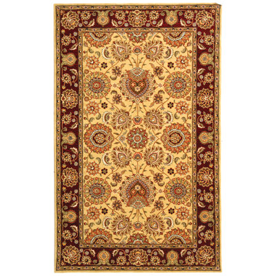 Tapis à motif floral en soie et laine Persian Court