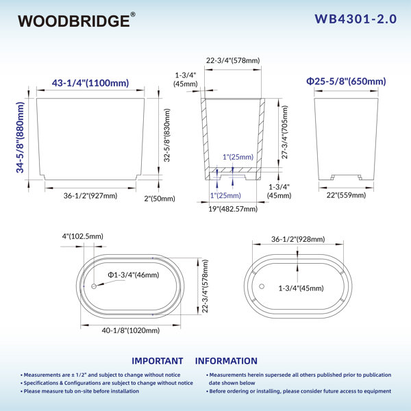 Dimensions du produit