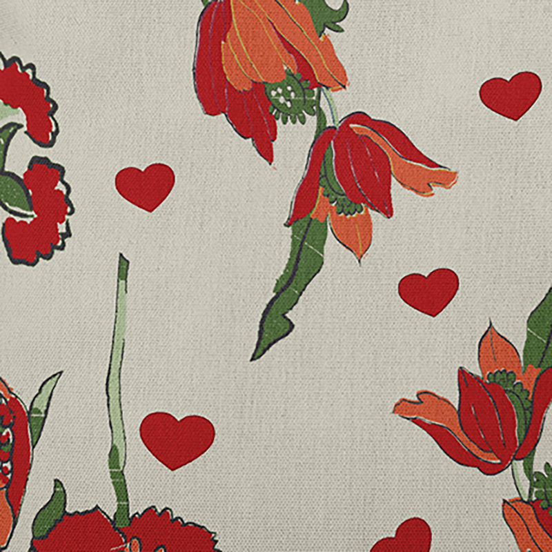 Coussin décoratif floral intérieur / extérieur en polyester, H 18 po x l 18 po, Carré