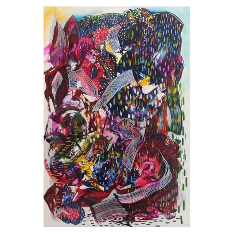 Théorie du chaos | Technique mixte sur toile | Par Namrata Dey