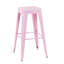 Tabourets de bar en métal de 30 pouces à hauteur de comptoir sans dossier de 4 pour l'îlot de cuisine - métal imperméable, assemblage facile et structure stable