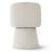 Modern Boucle Upholstered Swivel Vanity Stool with Rounded Back