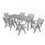 Table de salle à manger simple de 68,9 pouces de haute qualité pour les pique-niques en plein air et les repas décontractés de patio, matériau durable-67604944