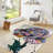 Floral Theme Non-Woven Thin Type Printed Rug with Elegant Multicolor Design Ideal for Indoor Use-412522602