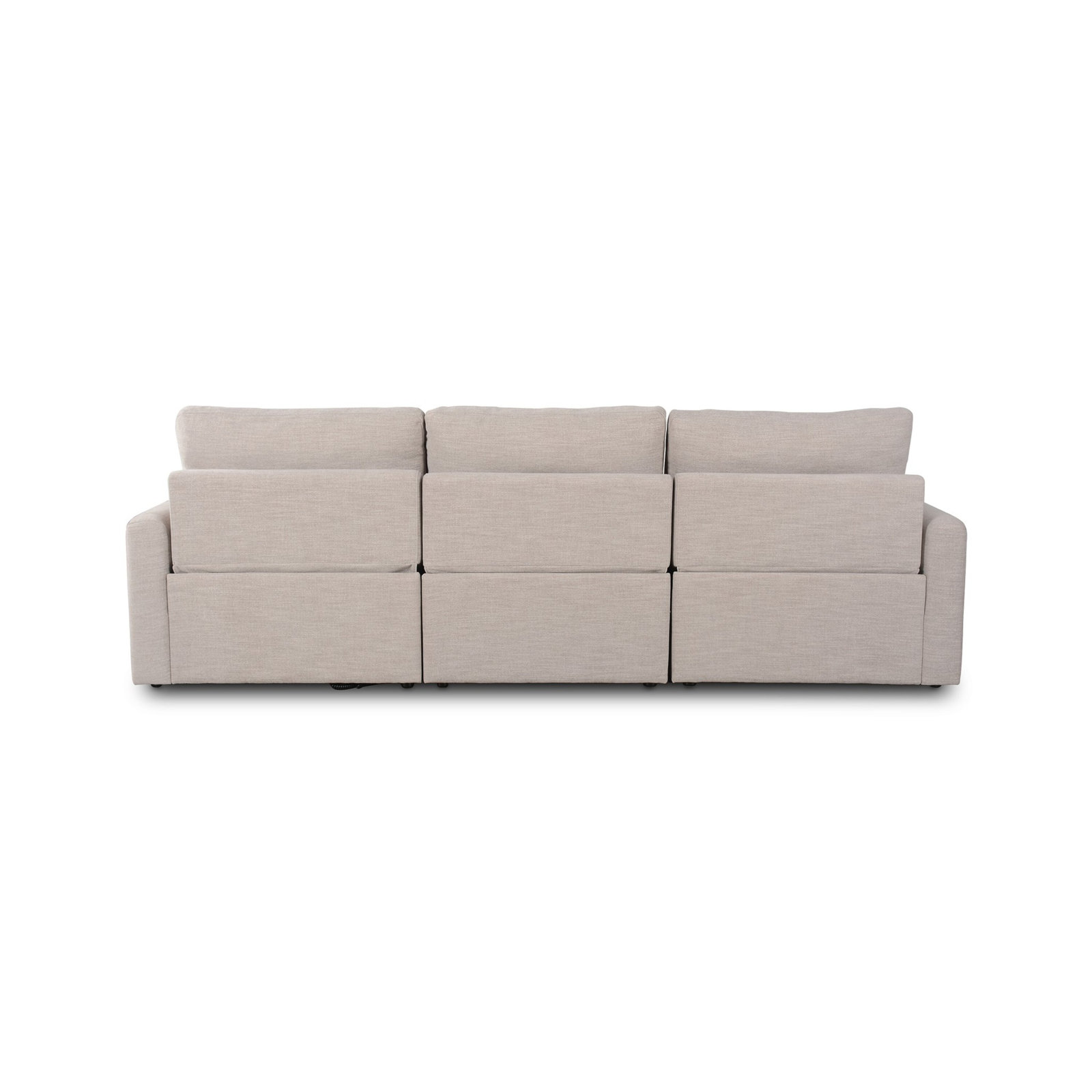 Downing 111" Upholstered Power Reclining Sofa, Laken Stone Performance Weave