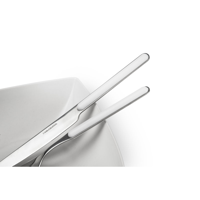 Eclipse 24 Piece Cutlery Set Service for 6, White