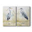 Heron sur la côte I - Toile tendue avec châssis de qualité supérieure - Prêt à être accroché-108963146