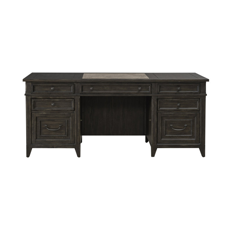 Benkert Executive Desk - Saddle Brown