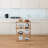 Alissone Assembly-free Solid Wood Storage Rack (26.8'' H x 19.7'' W x 9.8'' D)