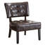 Roundhill Furniture Blended Leather Tufted Accent Chair With Oversized Seating,