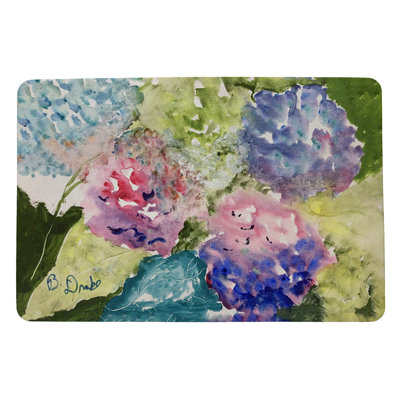 Non-Slip Floral Doormat