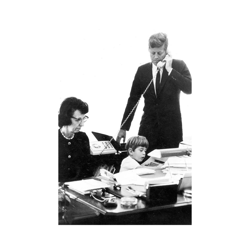 John F Kennedy - Wrapped Canvas Print, 20.32 cm H x 30.48 cm W