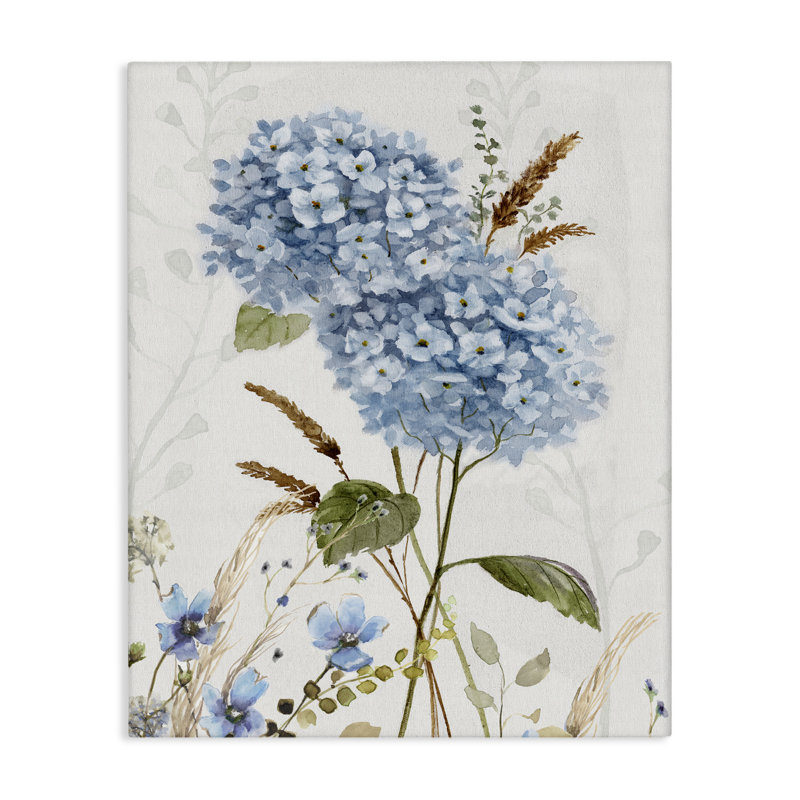 Blue Hydrangea Allure Canvas, design by Nan, 20" H x 16" W
