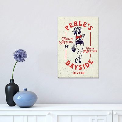 «Oyster Tin Sign Style» par The Whiskey Ginger - Publicité sur toile tendue