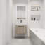 Meuble-lavabo simple mural 23,6 po avec plateau en pierre frittée Jachim