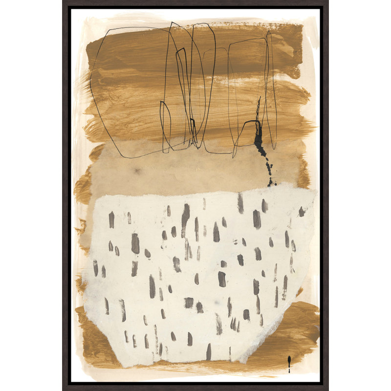 Macchiato II Painting by Jean Kenna, 46.75" H x 31.75" W, Glass Coat