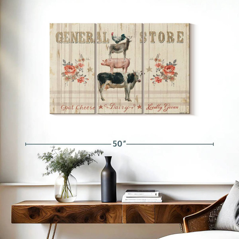 Kema Farm Patchwork I Wall Sign, 24" H x 38" W