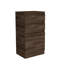  Commode standard 23 po à deux tiroirs brun foncé