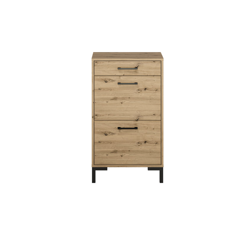 Hansell 12 Pair Stackable Shoe Storage Cabinet