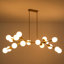 Lustre spoutnik linéaire à 18 lumières Kaynen-119603081