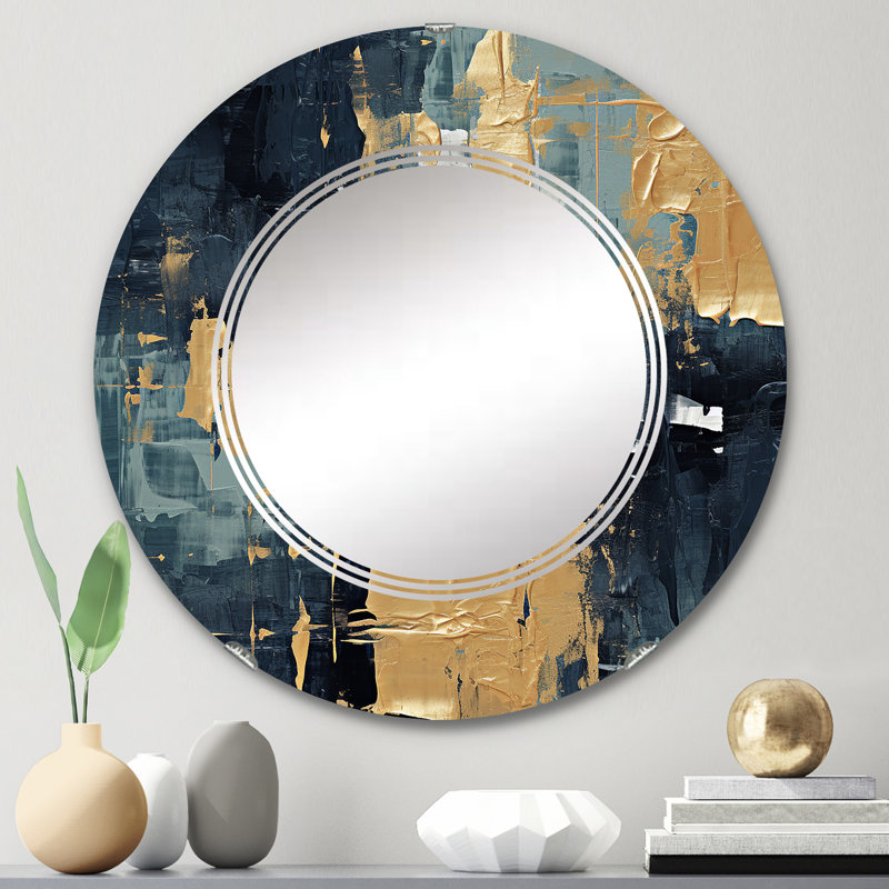 Miroir mural rond Caxton, 24 po x 24 po