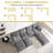 8 Seat Chenille U Shaped Modular Sectional Sofa With Storage-1752407012