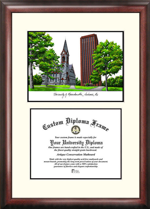 NCAA Brown Wood Picture Frame with Mat