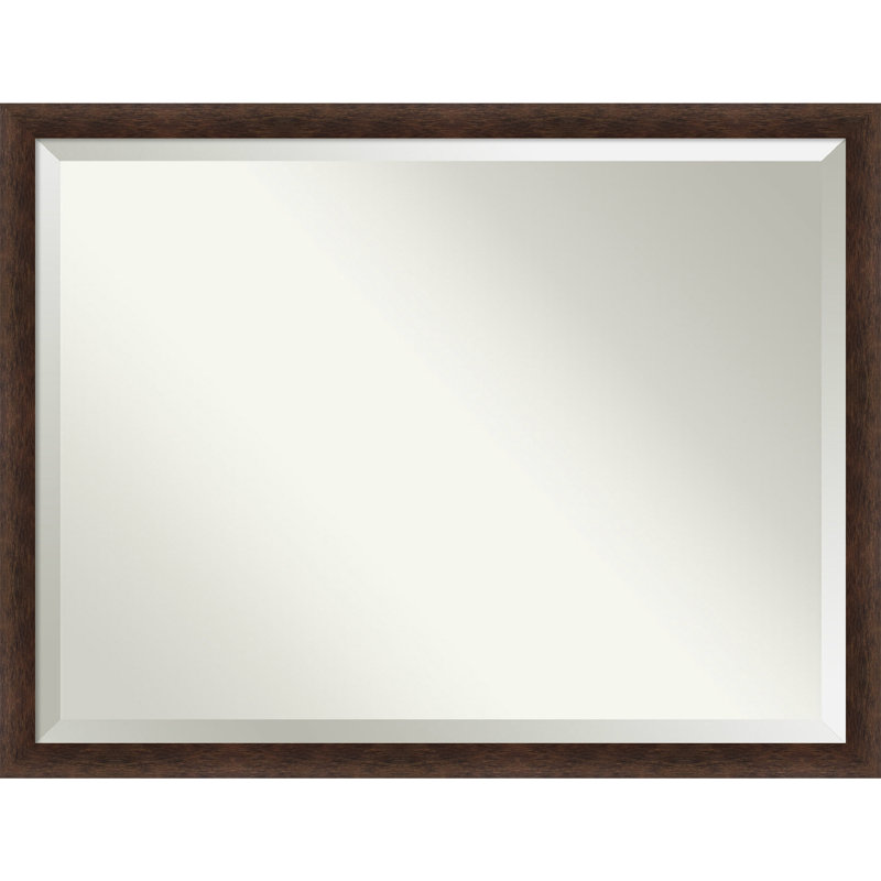 Halayah Solid Wood Wall Mirror, Rectangle, 33" x 43"