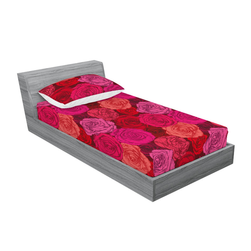 Drap-housse et taie décorative Ambesonne, Twin Sheet Set with 1 Pillowcase