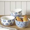 blue floral bowl set