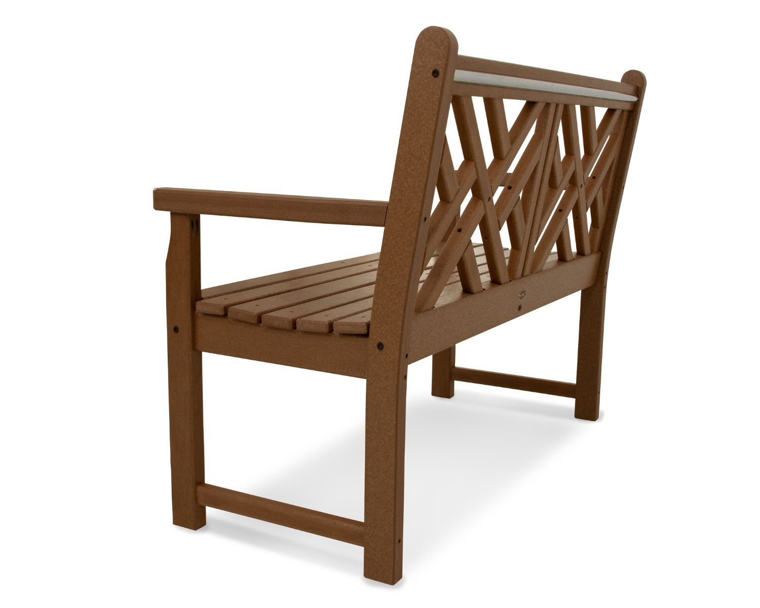POLYWOOD® Chippendale 47" Garden Bench, Teak