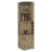 Macadamia 8-Bottle 2-Shelf Bar Cabinet