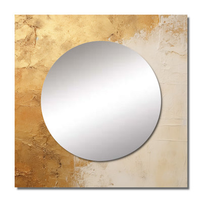 Hinnerika - Art mural miroir à formes abstraites carrées pour salle de bain
