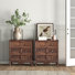 Arshaun Traditional 28''W 3-Door Solid Wood Accent Chest with Charging Station