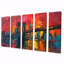 Ensemble de décorations murales rouges et bleues Brooklyn Bridge Nyc-232704877