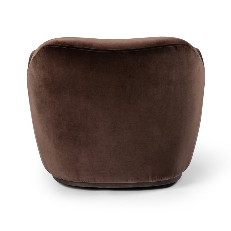 Julius Swivel Chair, Surrey Cocoa Velvet