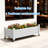 43" Garden Bed Planter Box With Wheels And Water Level Monitor & Drainage Holes(Ashen)