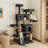 Filey 65.7'' H Carpet Cat Tree Condos and Scratching Posts Included, with Platforms and Hammock-778676910