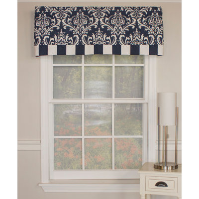 Damore 50"W Damask Window Valance