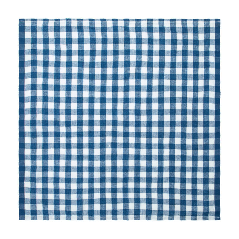 Alessandro Linen Square Napkins, Blueberry