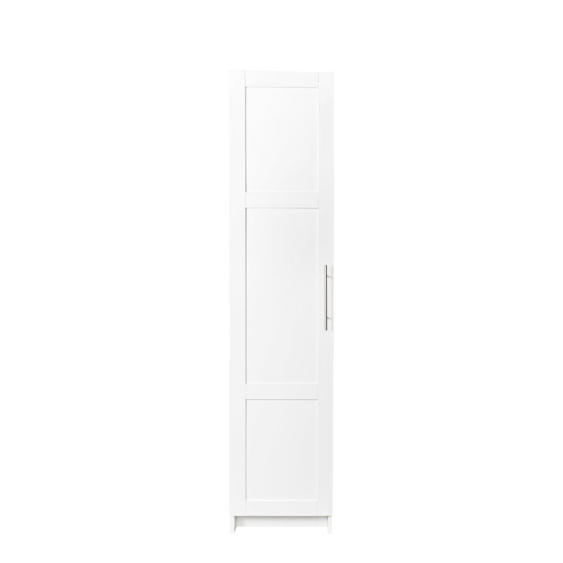 Armoire de rangement empilable 15,57 "x P 72,12", blanche - fonctionnelle pour chaque pièce Tablettes et cloisons mobiles Portes intérieures spacieuses Conception pratique