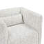Fauteuil pivotant en tissu jacquard beige Modern Living