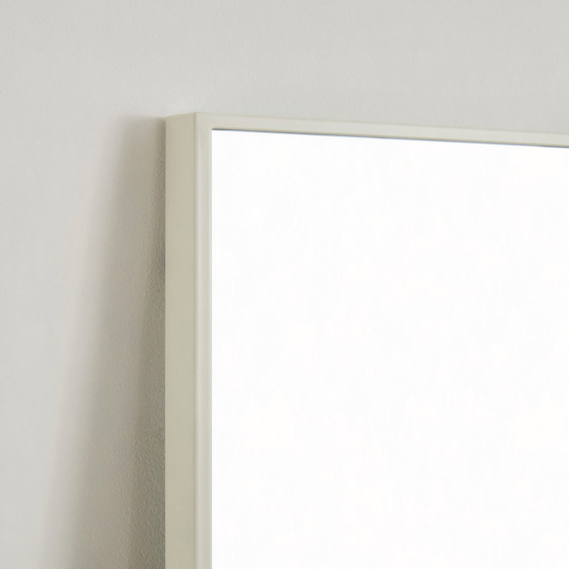 70" X 31" Full Length Mirror White  Aluminum Alloy Frame, Leaning Or Wall Mounted, High Definition, Shatter-Proof, Ideal For Bedroom, Living Room, Corridor - Modern Home Decor