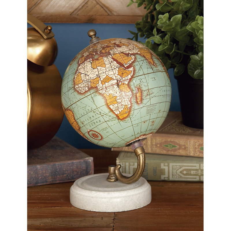 Marble Educational/Geographic Earth Globe, Aquamarine