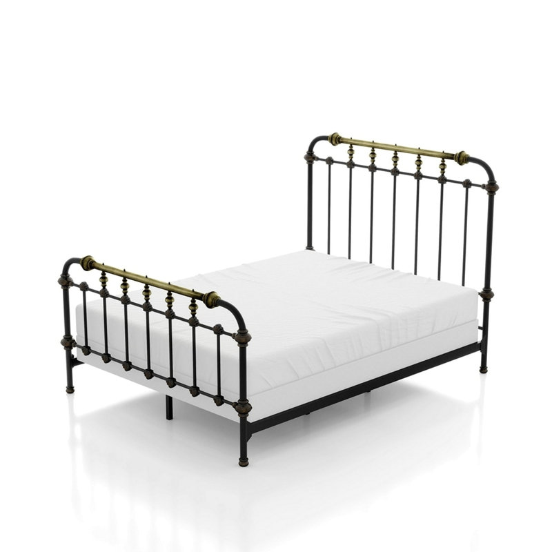 Mobilier de chambre à coucher style transitionnel noir antique 1pc